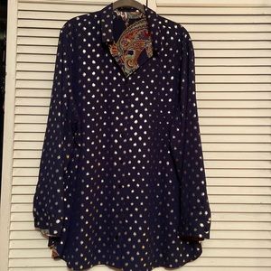 Reversible blouse Chicos size 3 (XL 14-16). Perfect, holiday, anytime, packable.